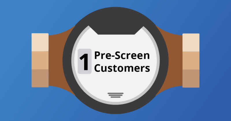 COVID Tips: 1) Pre-Screen Customers