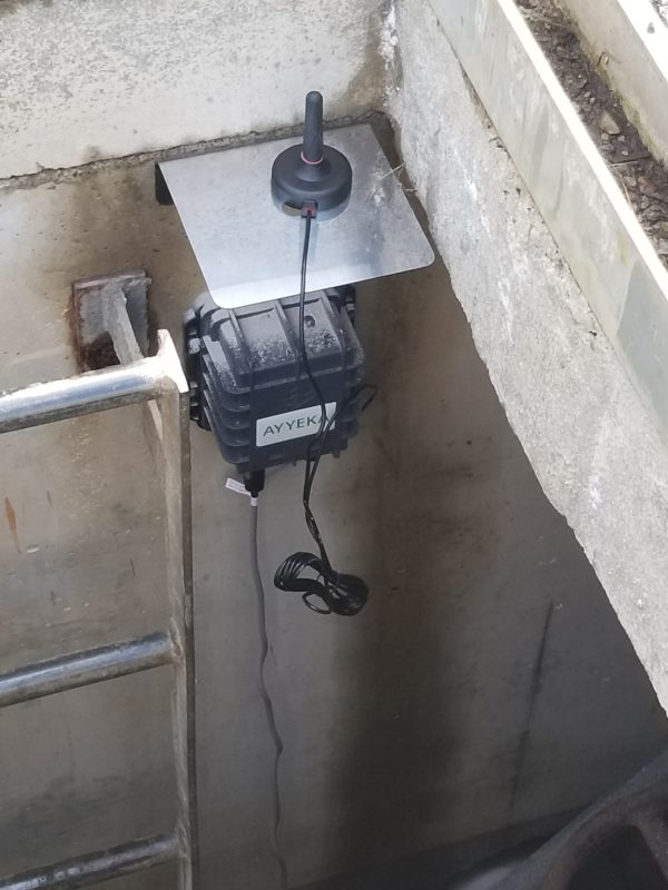 Installation of Ayyeka Wavelet remote monitoring device